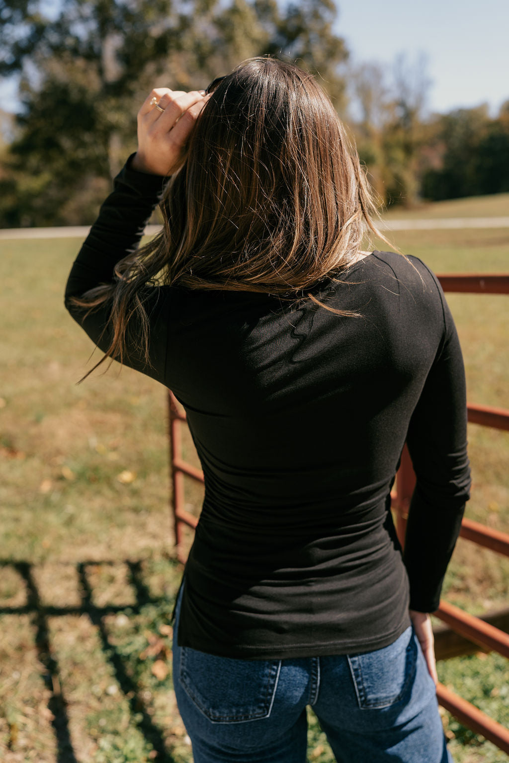 Long Sleeve Cinched Top