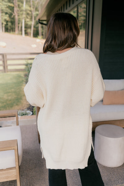 Pearl Open Front Cardigan