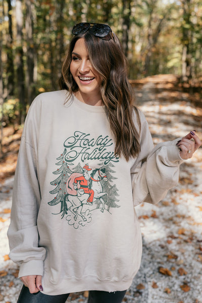 Howdy Holidays Graphic Sweatshirt
